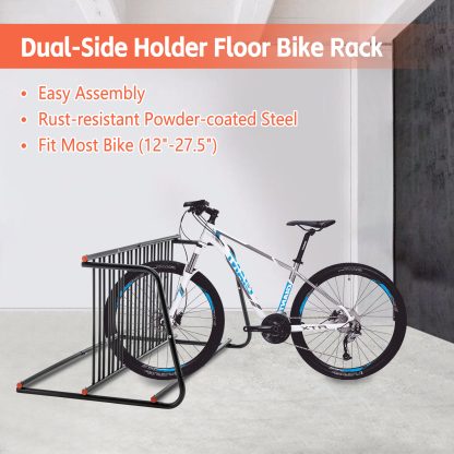 Bike Heavy-Duty Outdoor Bike Rack - Double-Sided Steel Storage Stand For Garages, Yards & Shops - Easy Assembly - Image 10