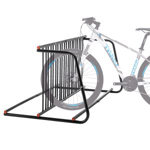 Bike Heavy-Duty Outdoor Bike Rack - Double-Sided Steel Storage Stand For Garages, Yards & Shops - Easy Assembly