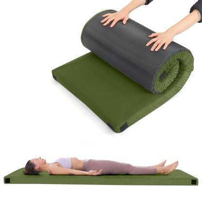 75x30x2.5in, Memory Foam, Army Green, Camping Mattress With Storage Bag - Image 4