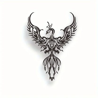Metal Phoenix Design Hanging Wrought Iron Silhouette Wall Decorations - Image 10