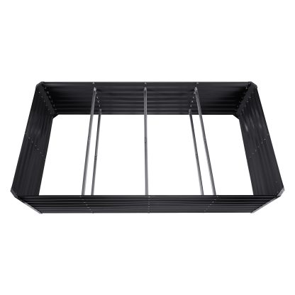 VEVOR Galvanized Raised Garden Bed Planter Box 94.5x47.2x23.6inch Flower Vegetable with free gloves, free rake, free 2 piece shovel set, free 20 piece plant labels - Image 5