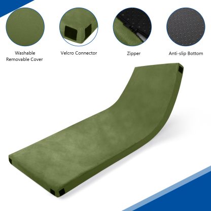 75x30x2.5in, Memory Foam, Army Green, Camping Mattress With Storage Bag - Image 10