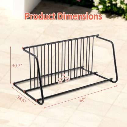 Bike Heavy-Duty Outdoor Bike Rack - Double-Sided Steel Storage Stand For Garages, Yards & Shops - Easy Assembly - Image 6