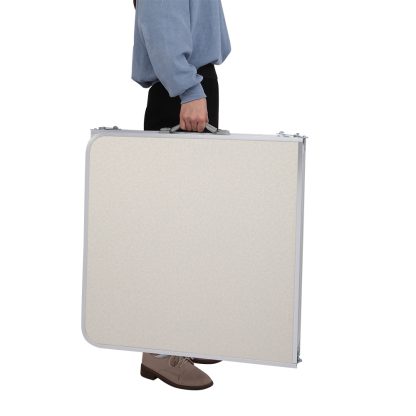 6ft Silver Outdoor Folding Table Aluminum Alloy Rectangular  50kg - Image 4