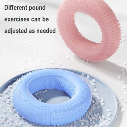 Silicone Adjustable Hand Grip Arm Strength Exercise Gripping Ring Fitness Gym Finger Forearm Trainer Carpal Expander Hand Grip Strengthener Silicone Rings Fingers Forearms Exercises Grip Trainer - Image 5