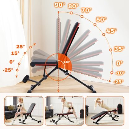 Weight Bench Adjustable Workout Bench For Home Gym, Foldable Bench Press For Full Body Exercise And Strength Training, 795LBS Capacity Incline Decline Sit Up Benches - Image 6