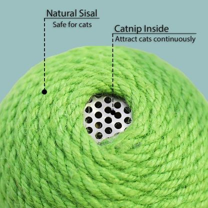 Interactive Tumbler Cactus Cat Scratcher Ball Catnip Toys Natural Sisal Scraper Tree Tower For Cat Indoor Play Hunting Exercise - Image 8