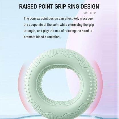 Silicone Adjustable Hand Grip Arm Strength Exercise Gripping Ring Fitness Gym Finger Forearm Trainer Carpal Expander Hand Grip Strengthener Silicone Rings Fingers Forearms Exercises Grip Trainer - Image 7