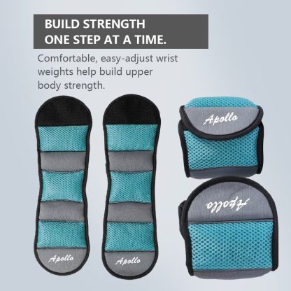 AW-3 Ankle Weights For Men And Women 1 Pair Of Wrist And Leg Weights For Yoga, Walking, Aerobics Gymwhite Icon - Image 4