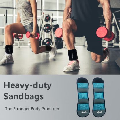 AW-3 Ankle Weights For Men And Women 1 Pair Of Wrist And Leg Weights For Yoga, Walking, Aerobics Gymwhite Icon - Image 5