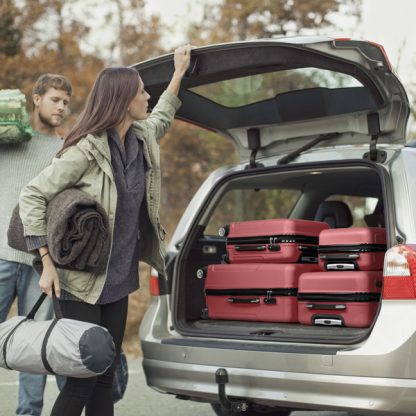 Set of 4 Curved Vertical Stripe Trolley Case 16in 20in 24in 28in ABS Aluminum Alloy Tie Rod - Image 7