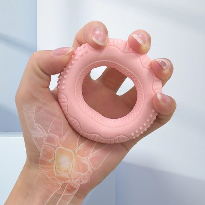 Silicone Adjustable Hand Grip Arm Strength Exercise Gripping Ring Fitness Gym Finger Forearm Trainer Carpal Expander Hand Grip Strengthener Silicone Rings Fingers Forearms Exercises Grip Trainer - Image 2