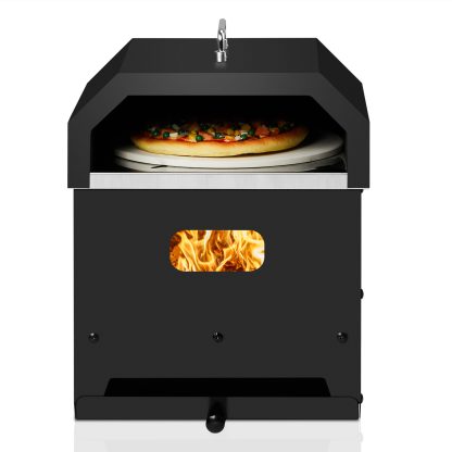 2 in 1 Charcoal Grill with Pizza making Hood pizza stone and pizza peel accessories - Image 3