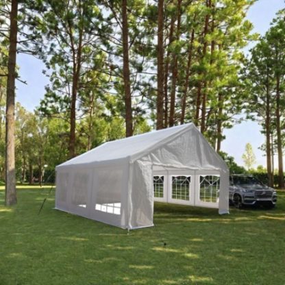 20x20 Feet Party Tent Heavy Duty Marquee Canopy Outdoor Wedding Tent Carport Events Shelter Tent For Parties BBQ With Storgae Carry Bags - Image 8