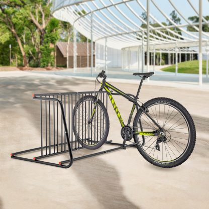 Bike Heavy-Duty Outdoor Bike Rack - Double-Sided Steel Storage Stand For Garages, Yards & Shops - Easy Assembly - Image 4