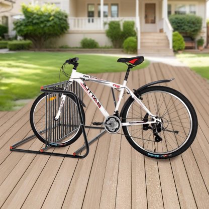 Bike Heavy-Duty Outdoor Bike Rack - Double-Sided Steel Storage Stand For Garages, Yards & Shops - Easy Assembly - Image 2